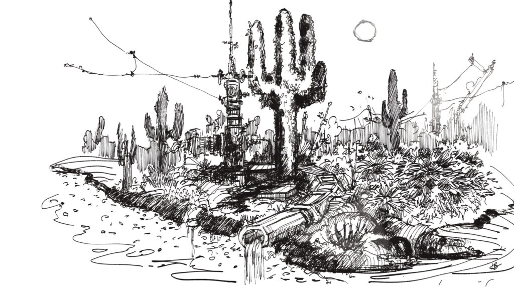 Forgotten Space | Digital Drawing | 2400x1341 Pixels