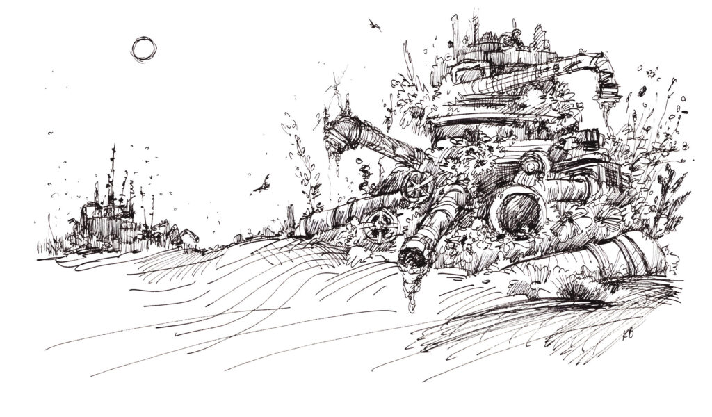 Silent Morning | Digital Drawing | 2400x1604 - 300pixels