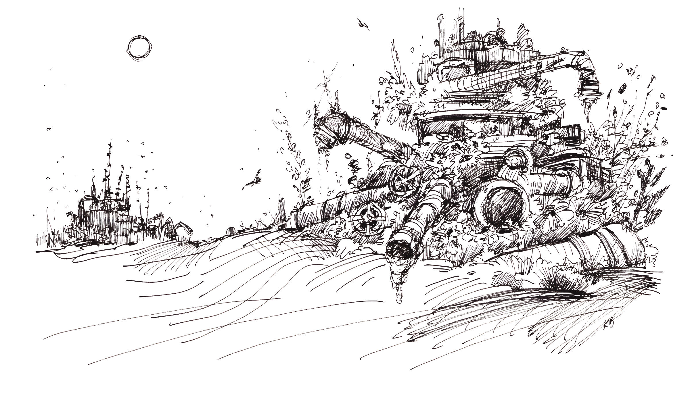 Silent Morning | Digital Drawing | 2400x1604 - 300pixels