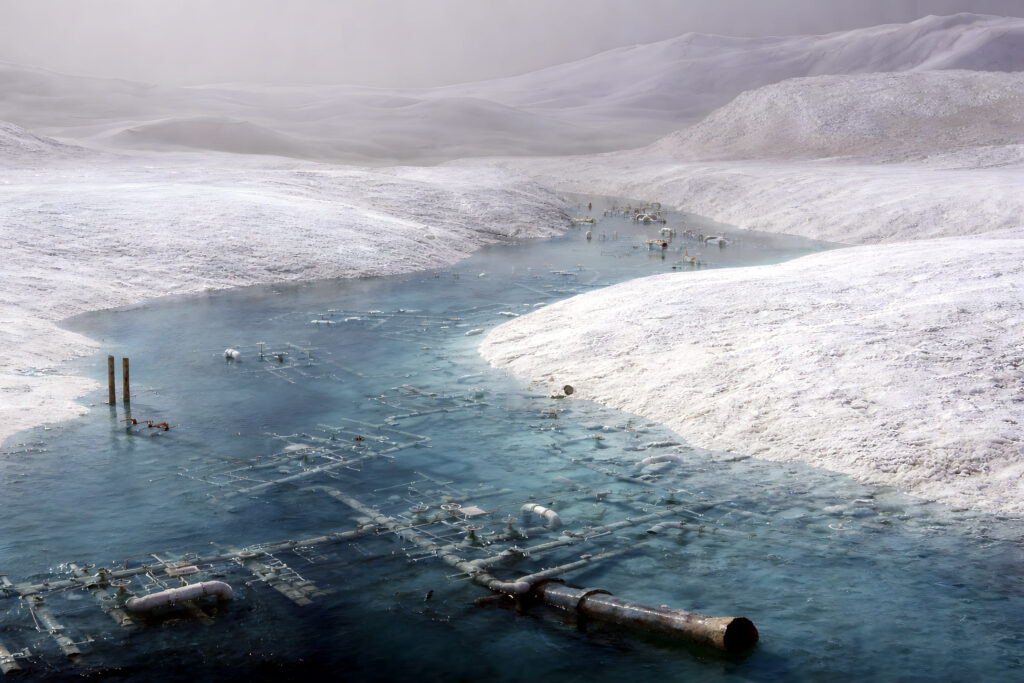 Cold flows | Digital Landscape (Blender + AI)